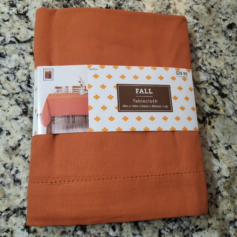 Orange Large Tablecloth